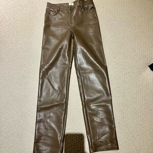 Aritzia Wilfred Melina vegan leather pants